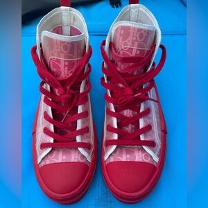 Dior red mens hightop